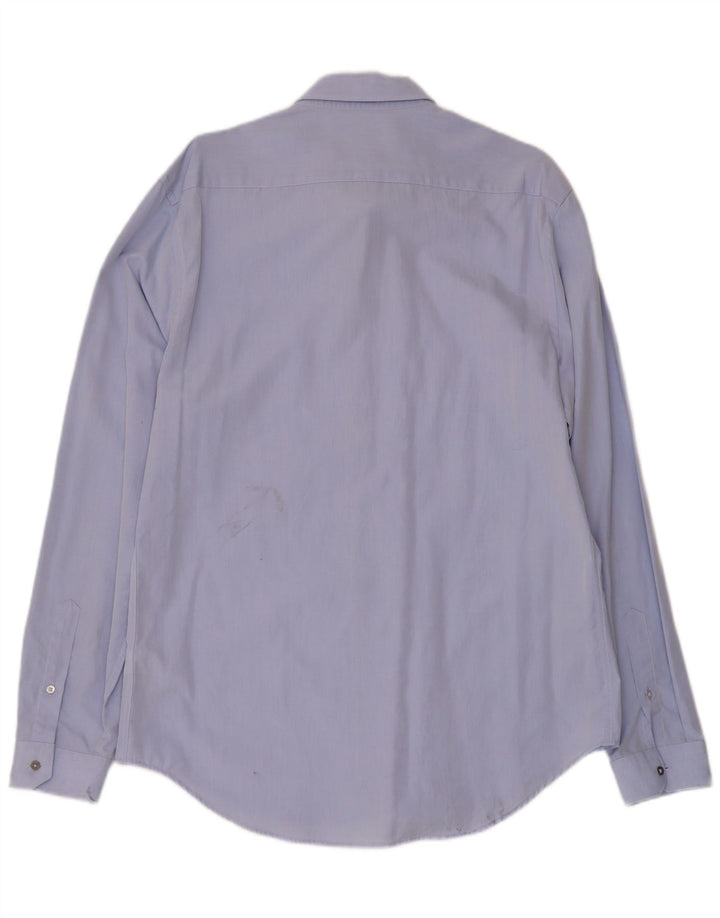 Zara Chemise Slim Fit XL Bleu Coton