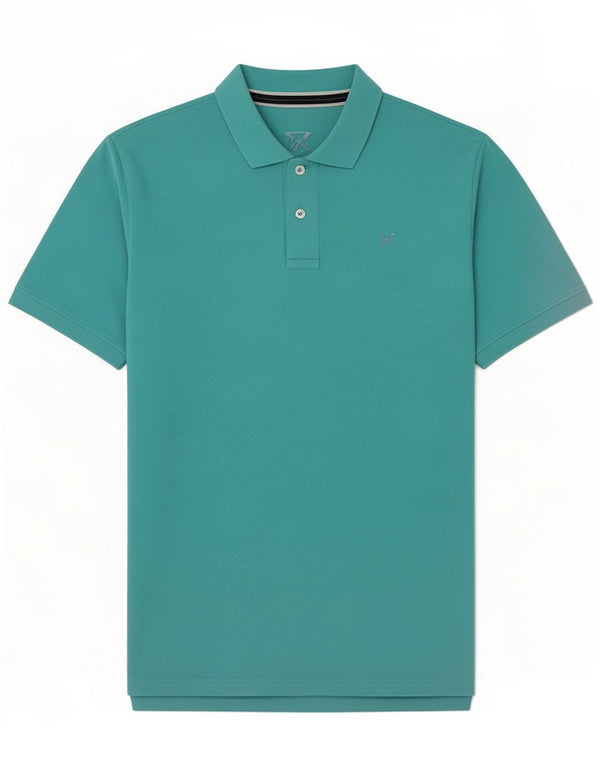 Crew Clothing Polo Homme XL Coton Turquoise