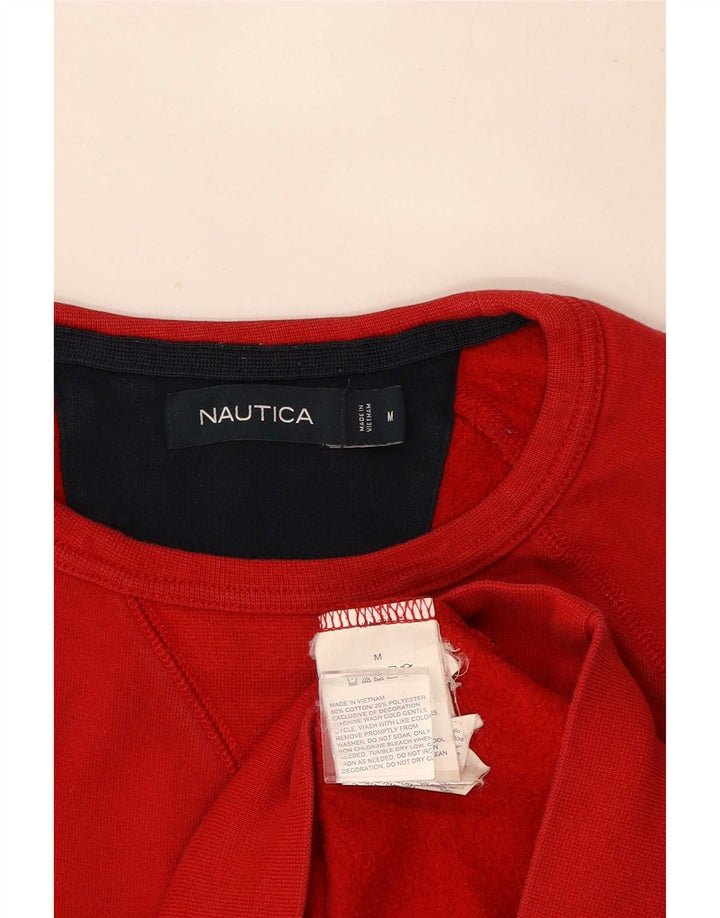 Nautica Sweat-shirt graphique pour homme en coton rouge moyen