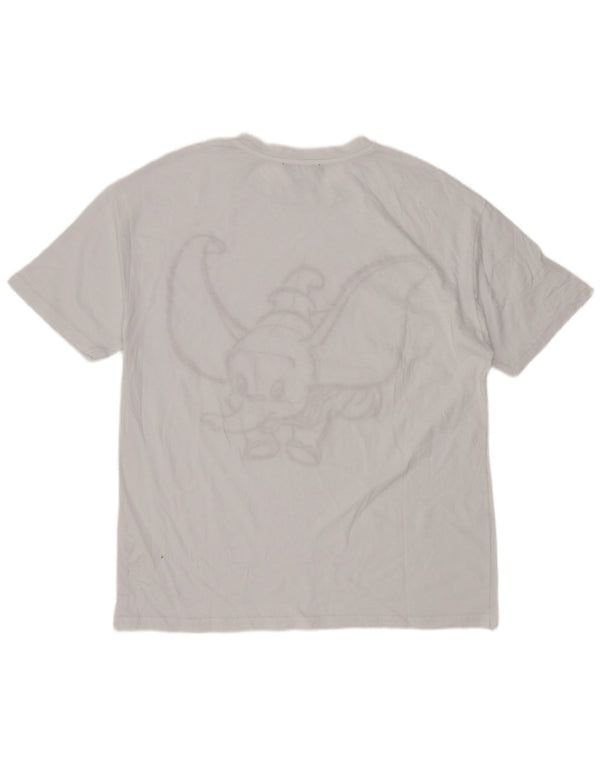 Zara Womens Dumbo Graphic T-Shirt Top UK 14 Moyen Blanc Imprimé Animal