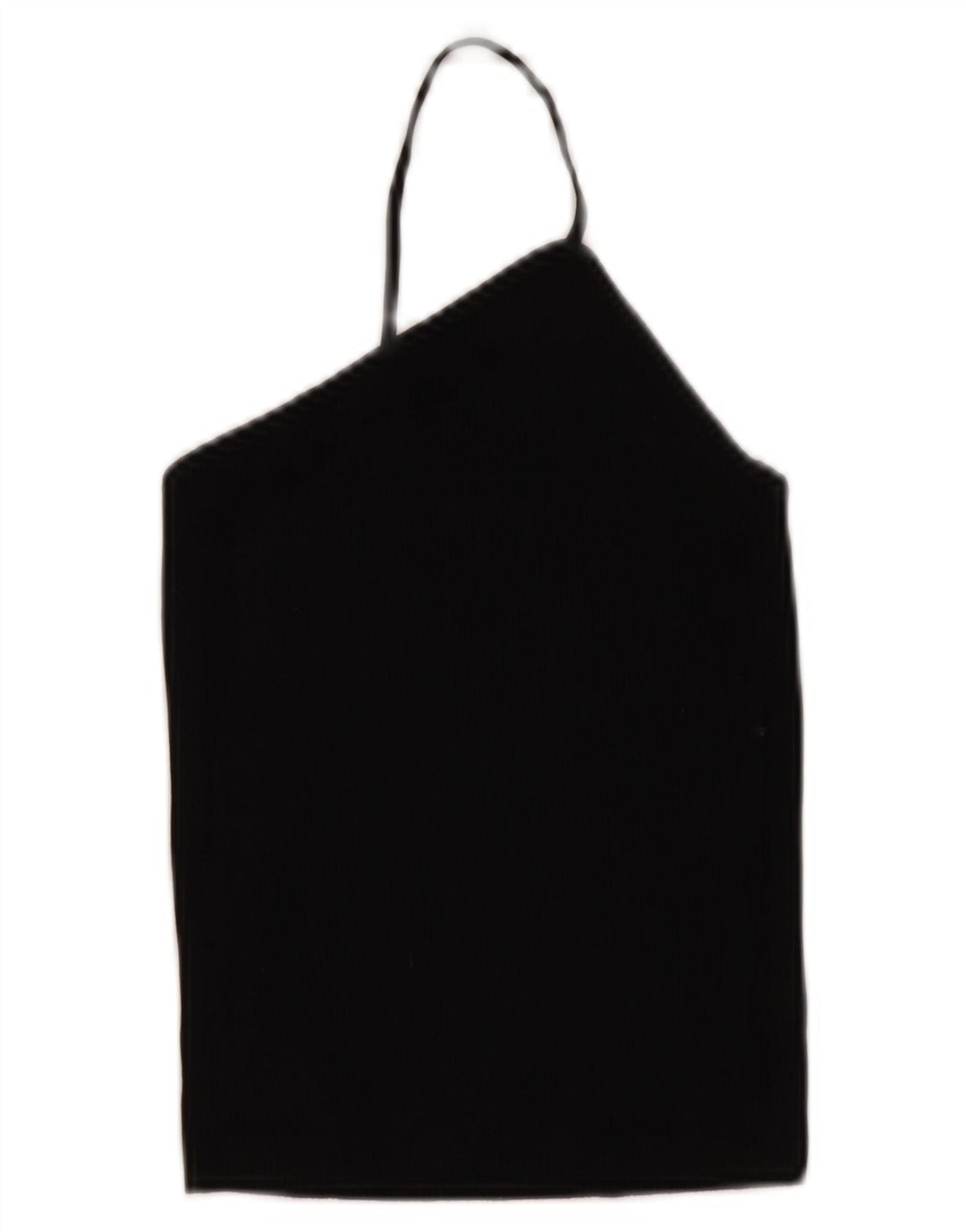 Zara Femme Crop Top UK 10 Petit Viscose Noir