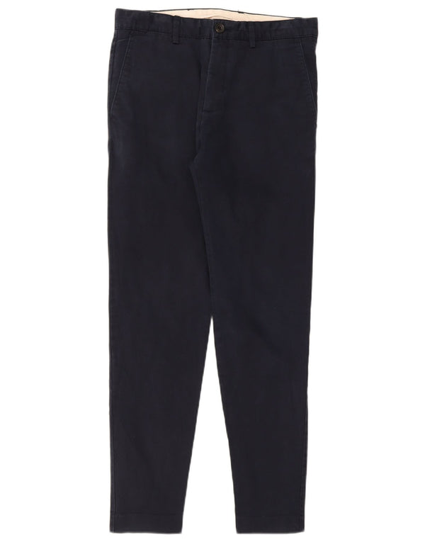 Zara Pantalon Chino Slim Homme EU 38 Small W30 L29 Bleu Marine