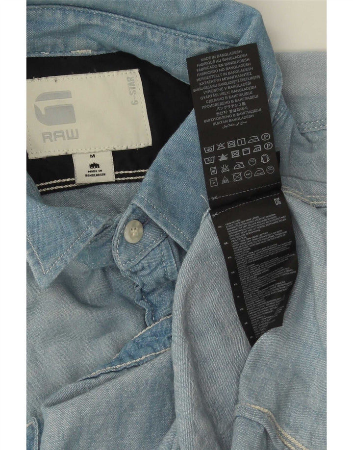G-Star Chemise en Jean Homme Bleu Moyen Coton