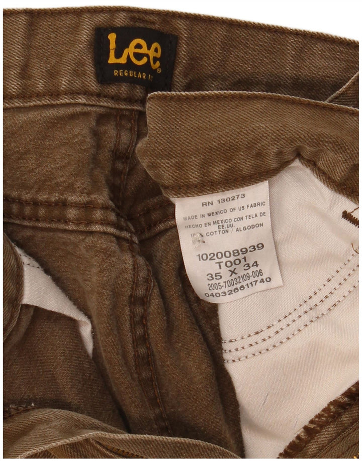 Lee Jean droit homme W35 L34 kaki coton
