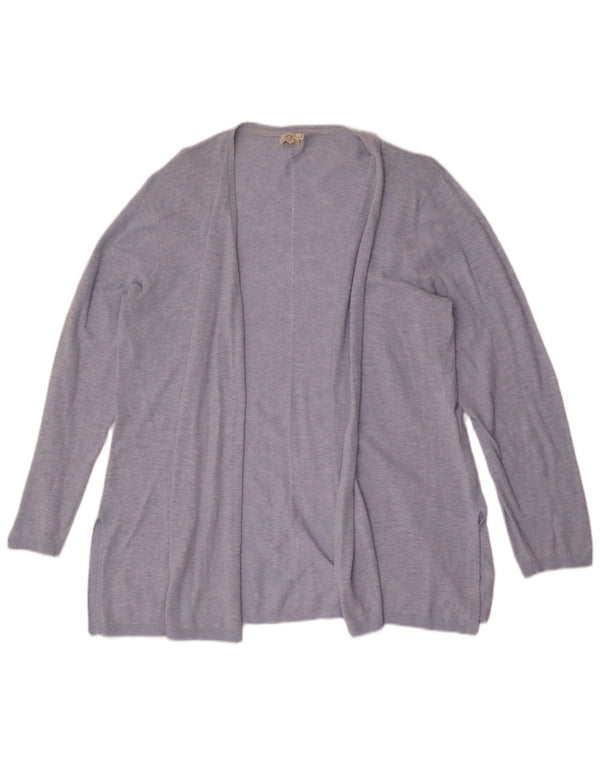 Fat Face Pull Cardigan Ouvert pour Femme UK 20 2XL Bleu Coton