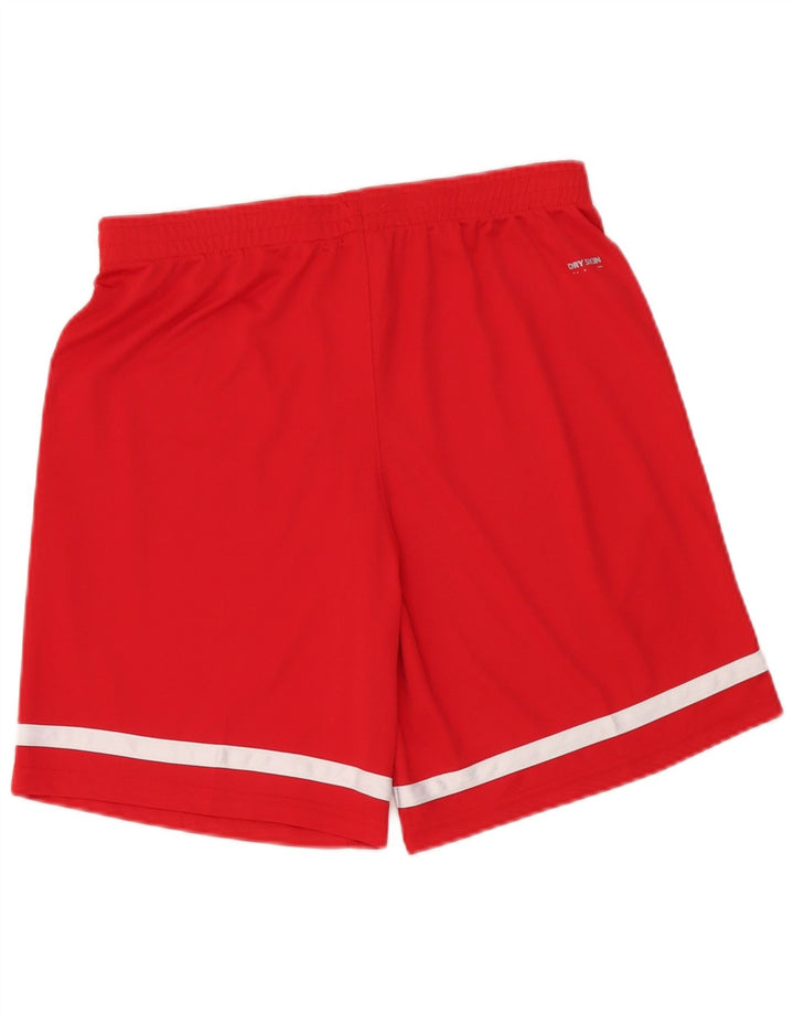 Arena Short de Sport Homme Large Rouge Colorblock Polyester