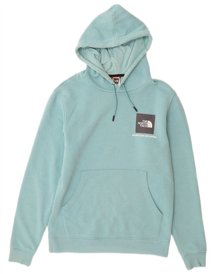 THE NORTH FACE Pull à capuche graphique pour homme en coton turquoise moyen