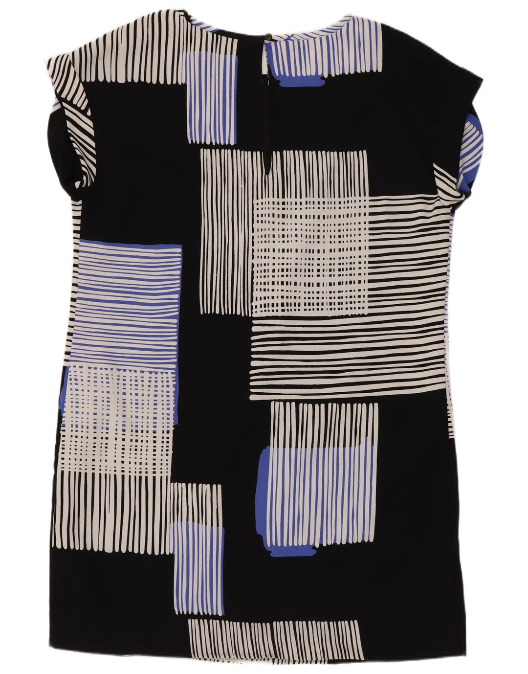 Next Robe droite pour femme UK 44 Large Noir Géométrique Polyester
