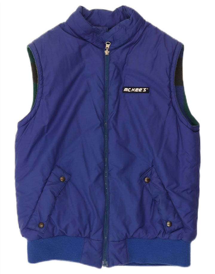 MC Kee's Gilet Réversible Homme IT 44 XS Bleu Coton