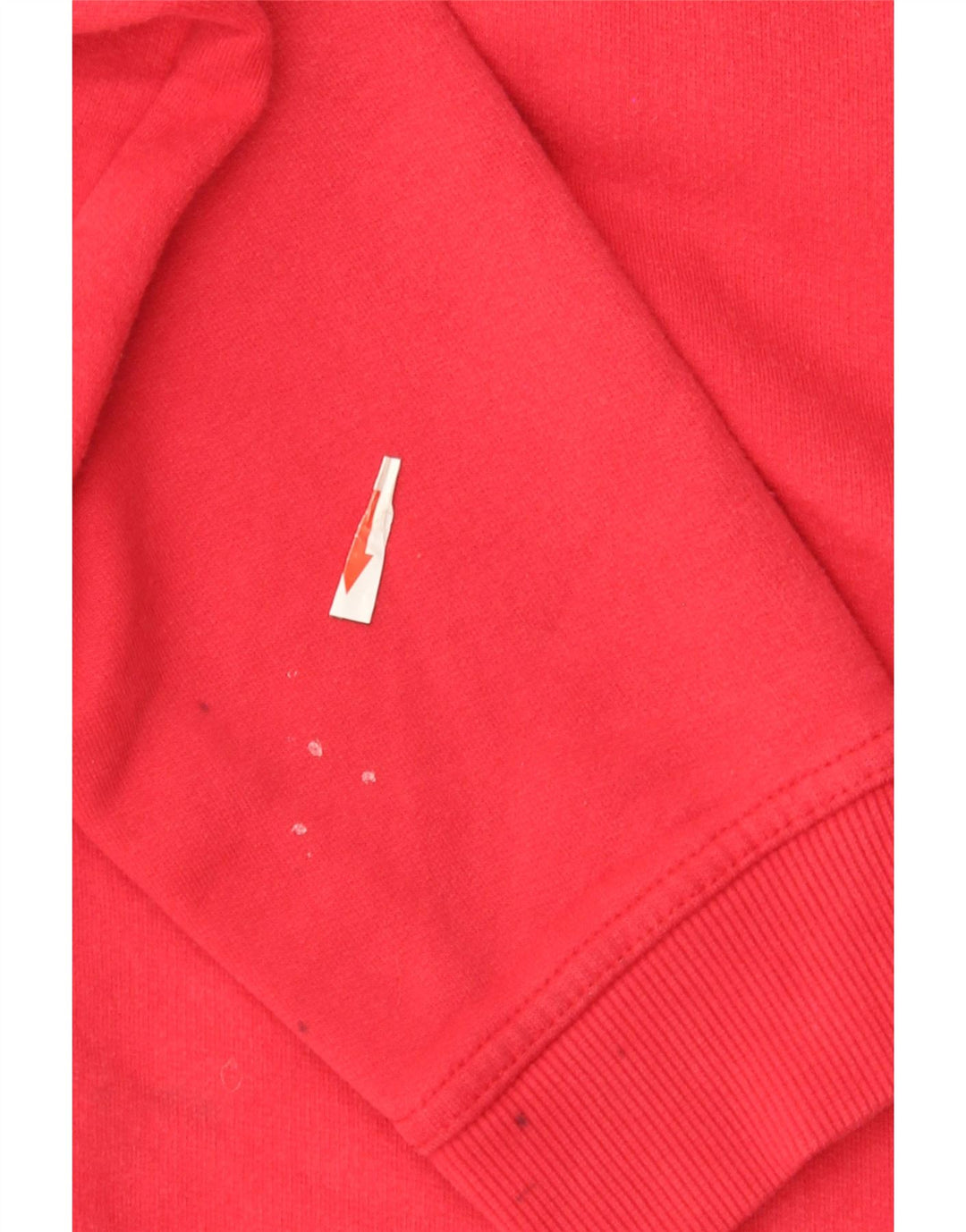 Crew Clothing Sweat-shirt à col zippé pour homme en coton rouge moyen