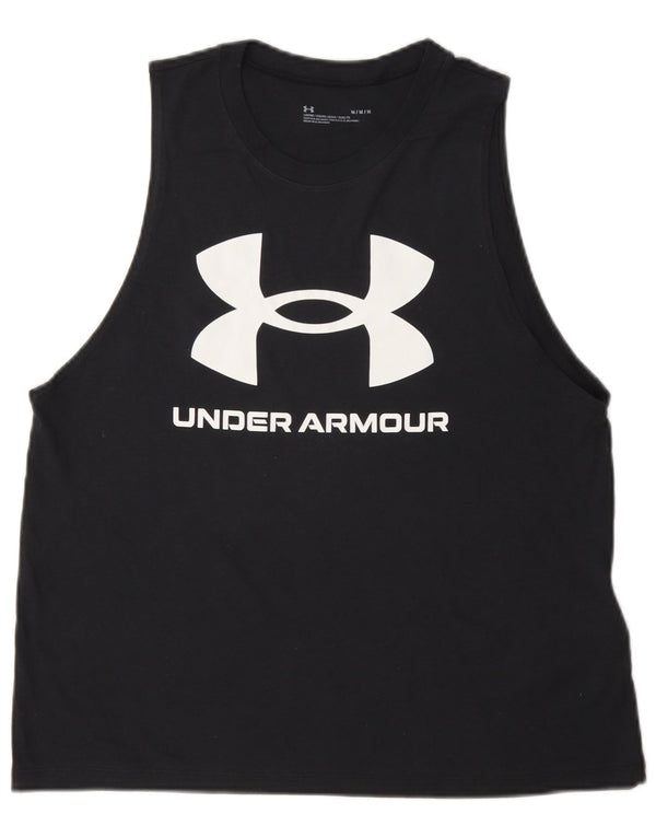 Under Armour Débardeur graphique pour femme UK 44, coton noir moyen