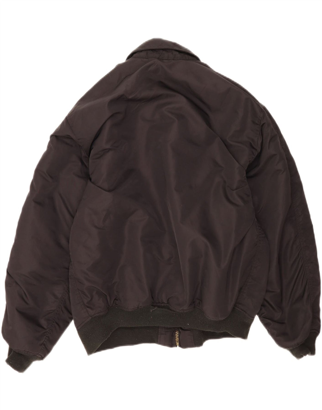 vintage Mens Cold Weather Flight Aviator Jacket UK 40 Grand Nylon Noir