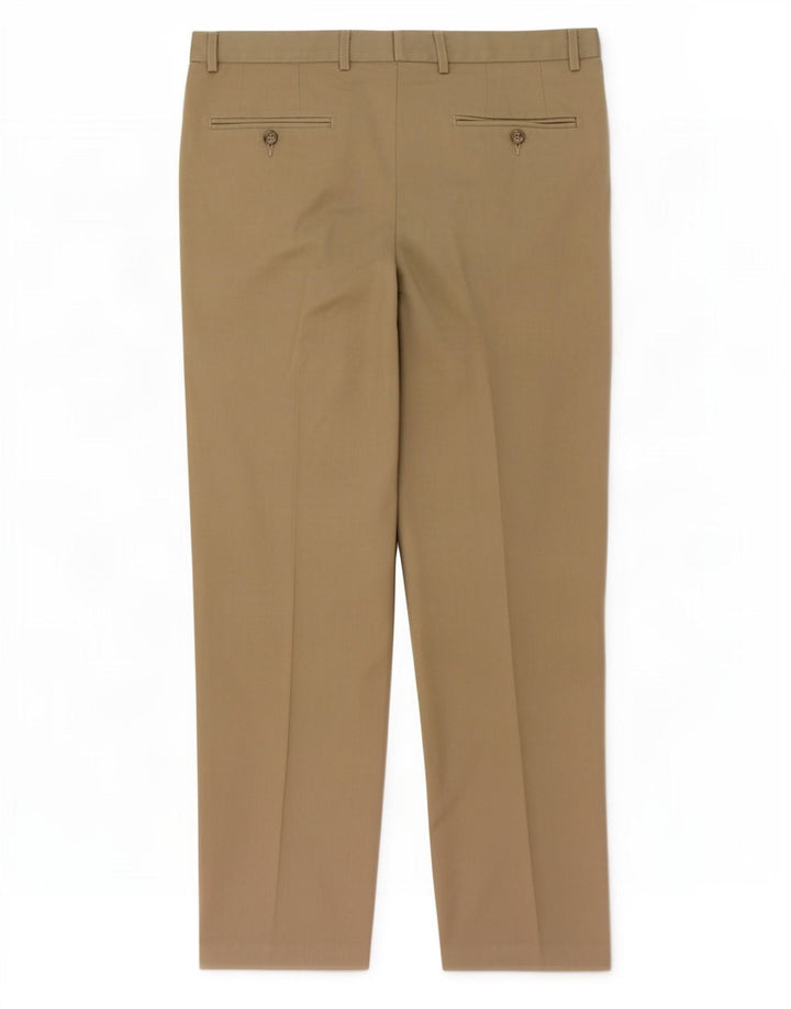 Marks & Spencer Pantalon de Costume Homme W34 L31 Laine Beige