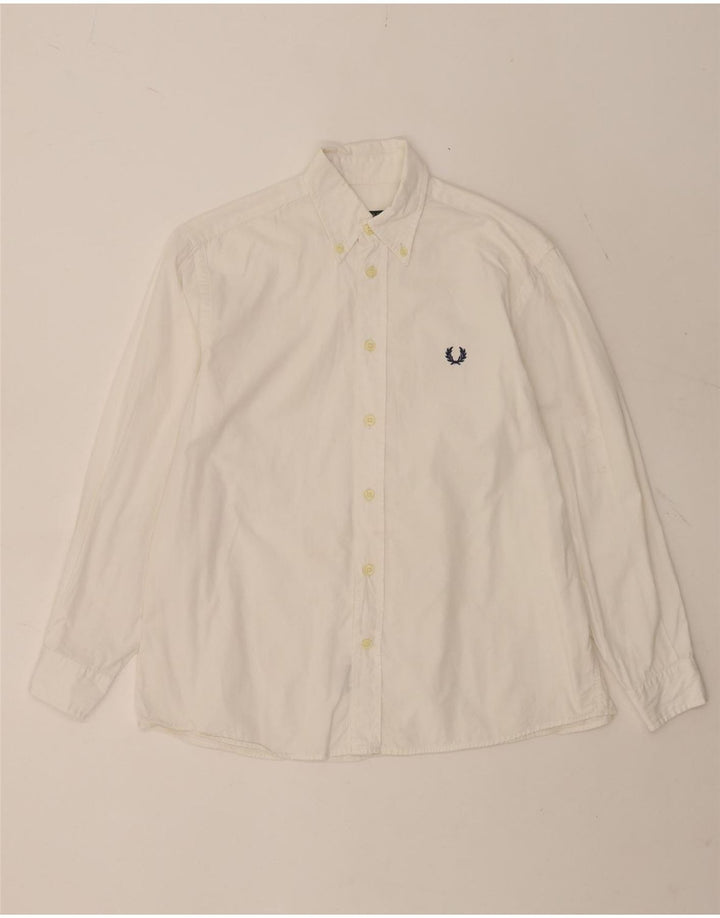 Fred Perry Chemise Garçon 11-12 ans Blanc Coton