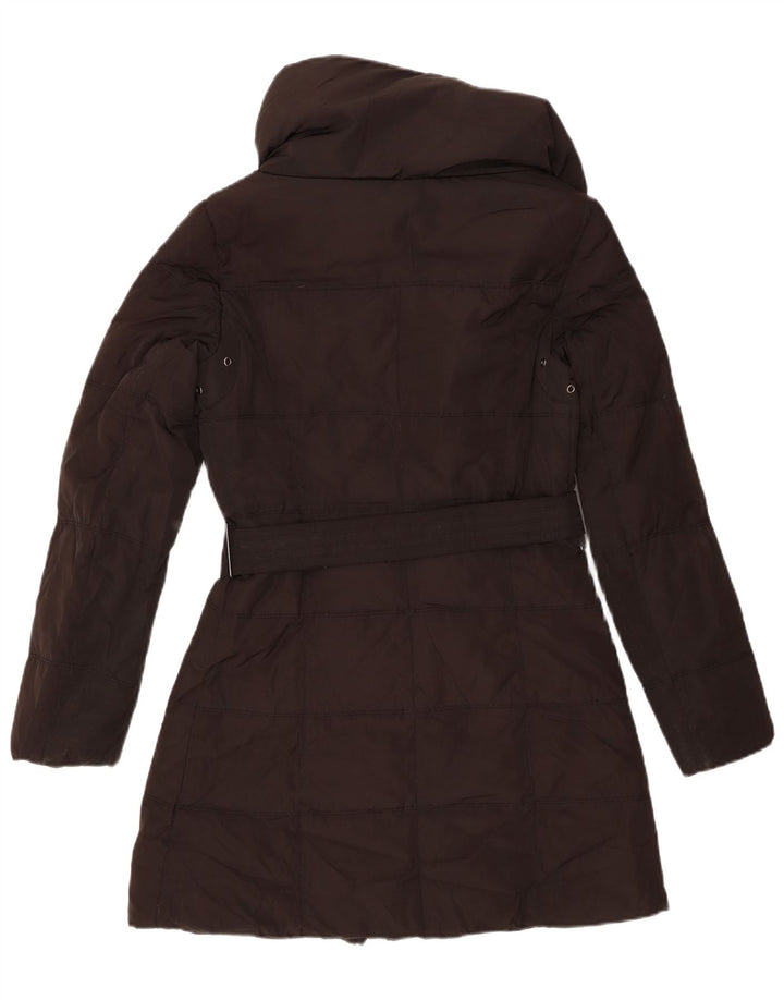 Zara Manteau rembourré pour femme UK 12 Medium Noir Polyester