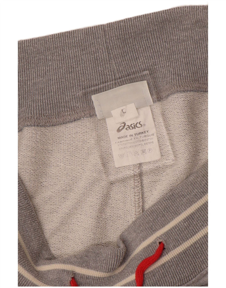 ASICS Pantalon de Survêtement Homme Large Gris Moucheté Coton