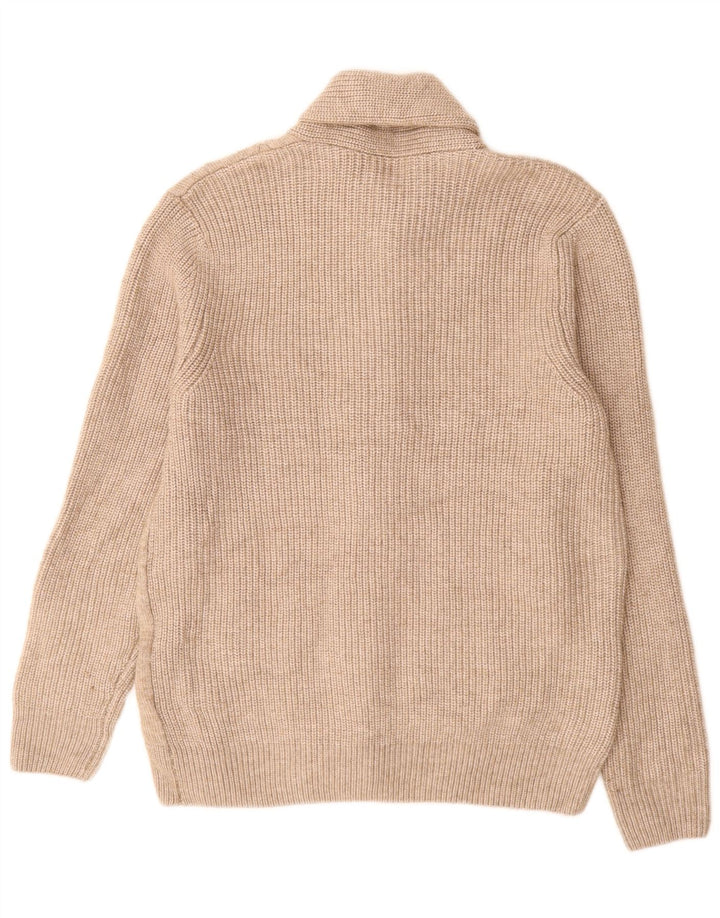 Marks & Spencer Pull Cardigan Homme Large Beige Polyester