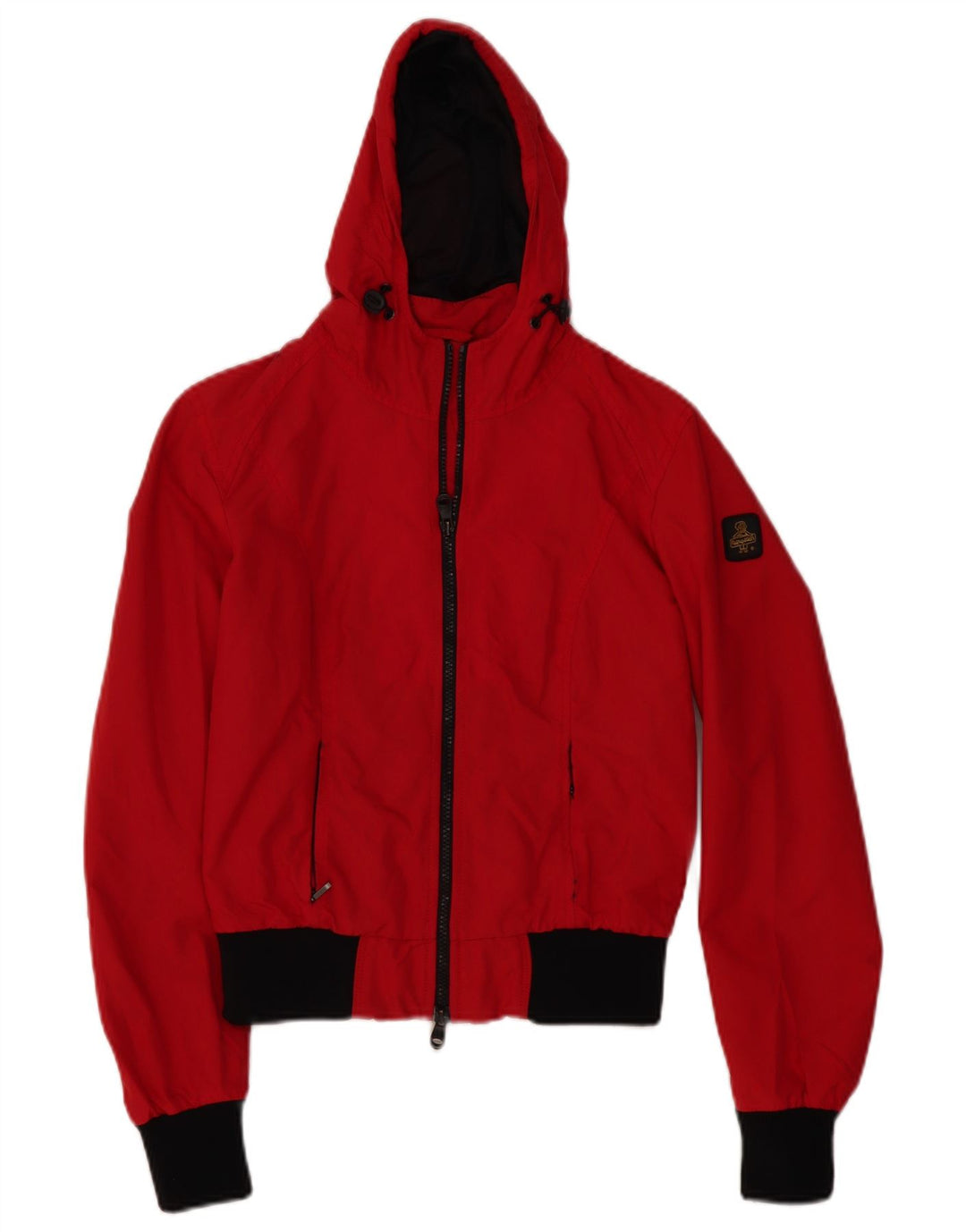REFRIGIWEAR Veste bomber à capuche courte pour femme UK 12 Rouge moyen Polyamide