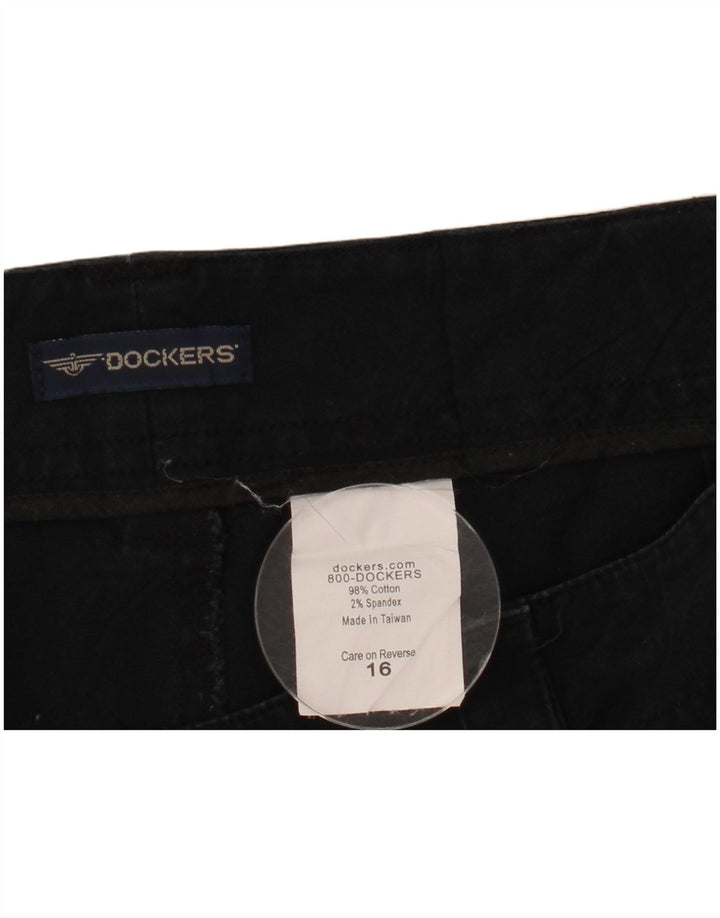 Dockers Pantalon chaud pour femme US 16 2XL W38 Bleu marine Coton