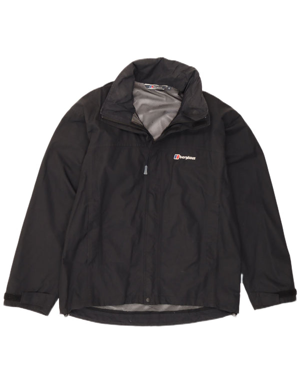 Berghaus Veste de pluie à capuche pour homme UK 38 Medium Black Nylon