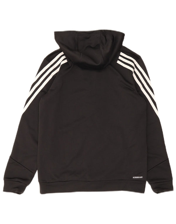 Adidas Pull à capuche zippé Aeroready pour femme UK 4 XS Noir