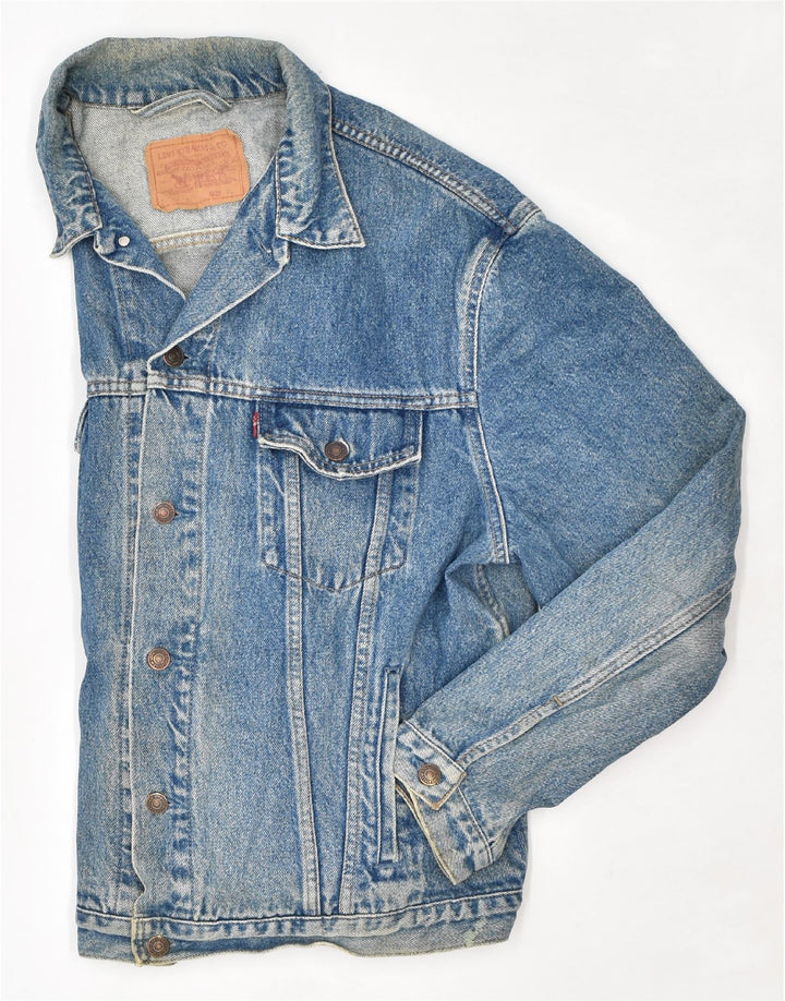LEVI'S Veste en Jean Homme UK 42 XL Bleu Coton