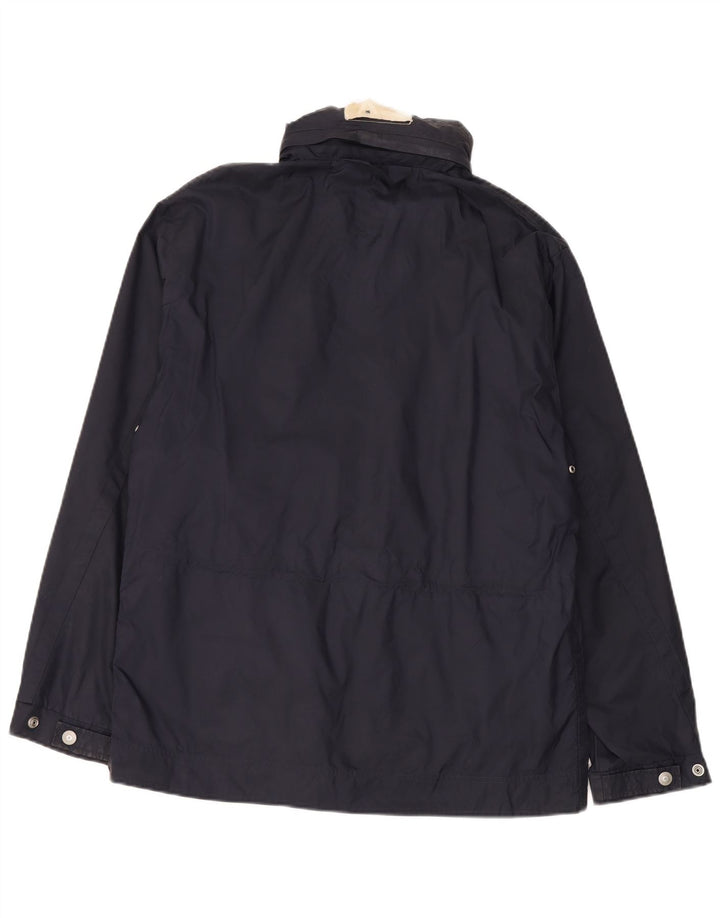 Armani Jeans Veste de Pluie Homme UK 40 Large Bleu Marine Polyamide