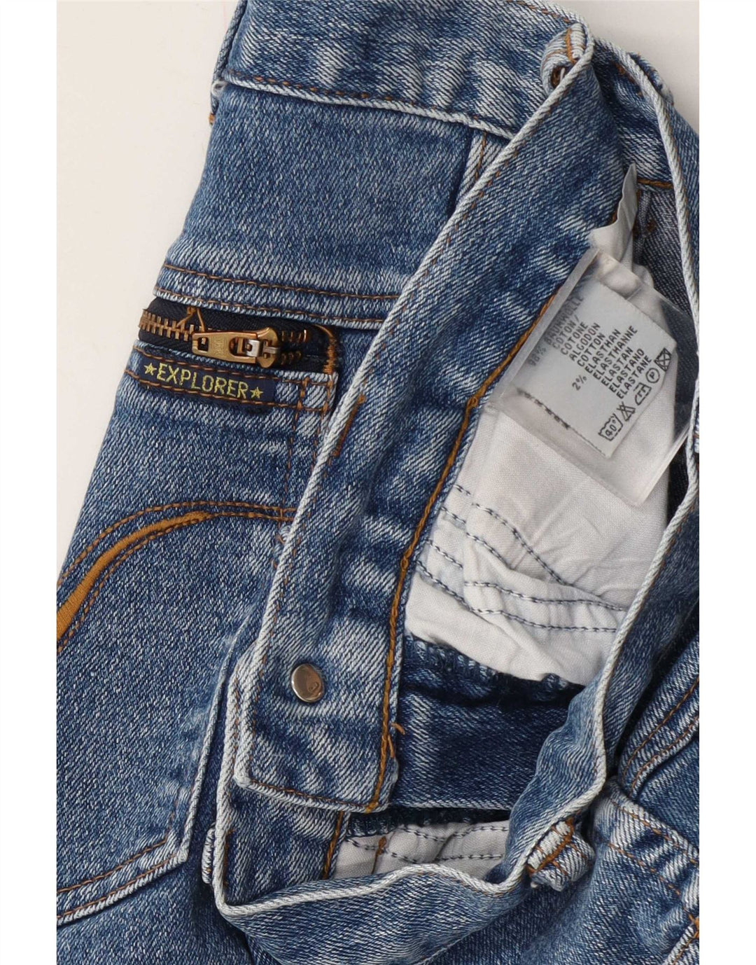 Jean droit femme Explorer W26 L30 bleu coton