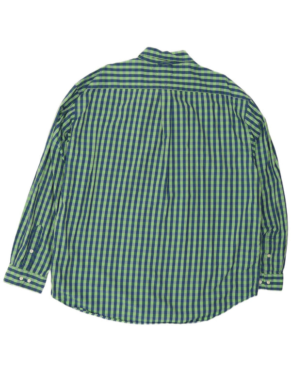 Tommy Hilfiger Chemise Homme 2XL Vert Vichy Coton