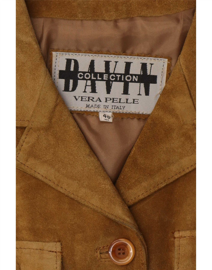 Davin Veste en Daim Femme IT 46 Grand Cuir Beige