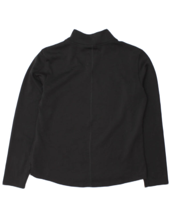 Nike Therma-Fit Haut à manches longues avec col zippé pour femme Noir moyen UK 14