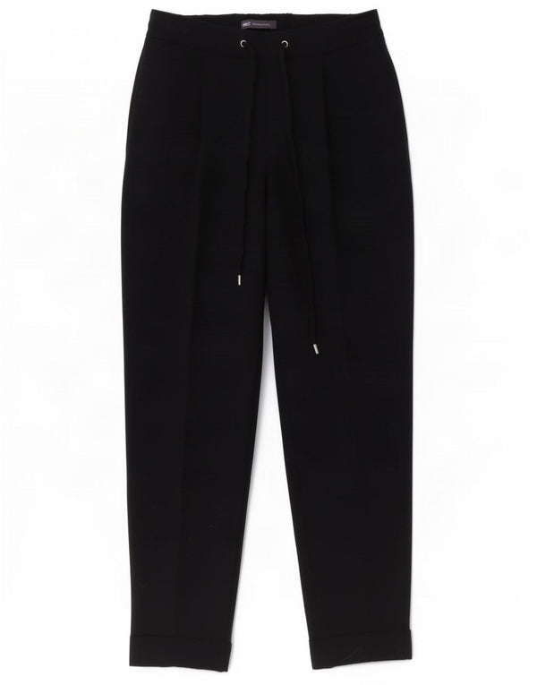 Marks & Spencer Pantalon droit décontracté pour femme UK 8 Small W28 L27 Noir