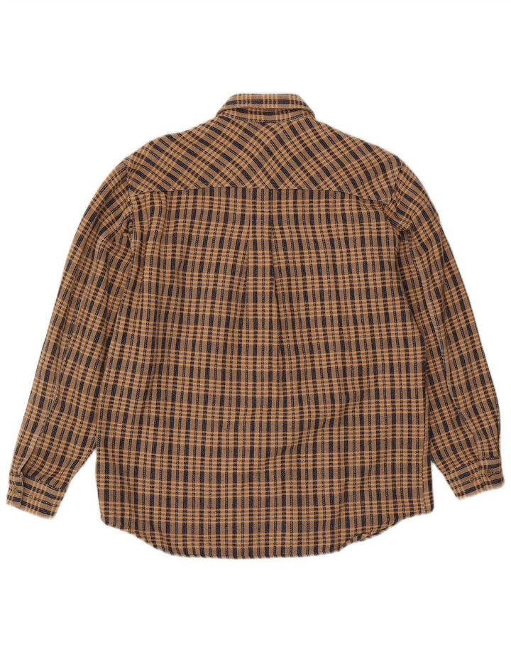 Marlboro Classics Chemise en flanelle pour homme en coton à carreaux beiges