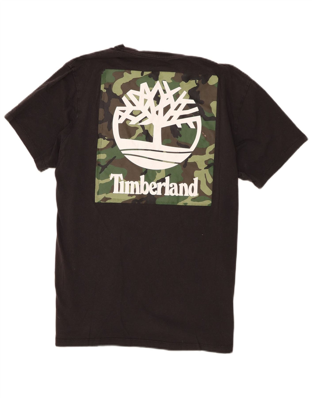 Timberland T-Shirt Graphique Homme Petit Noir Coton