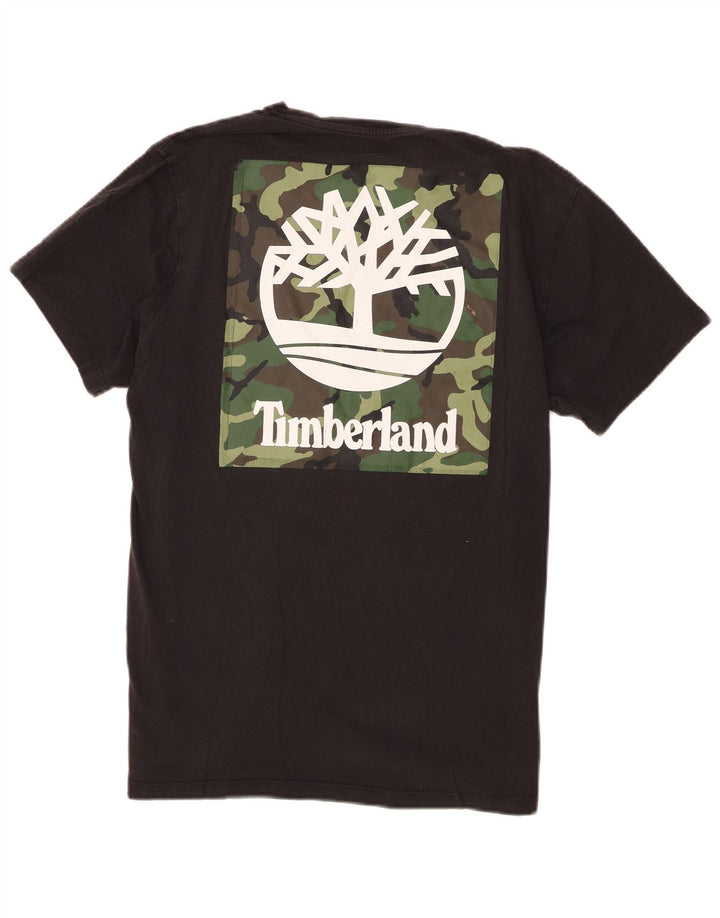 Timberland T-Shirt Graphique Homme Petit Noir Coton