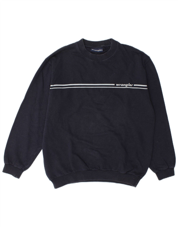 Wrangler Sweat-shirt graphique pour homme en coton bleu marine moyen