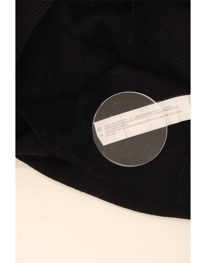 Zara Pull à col rond pour homme Large Noir Viscose
