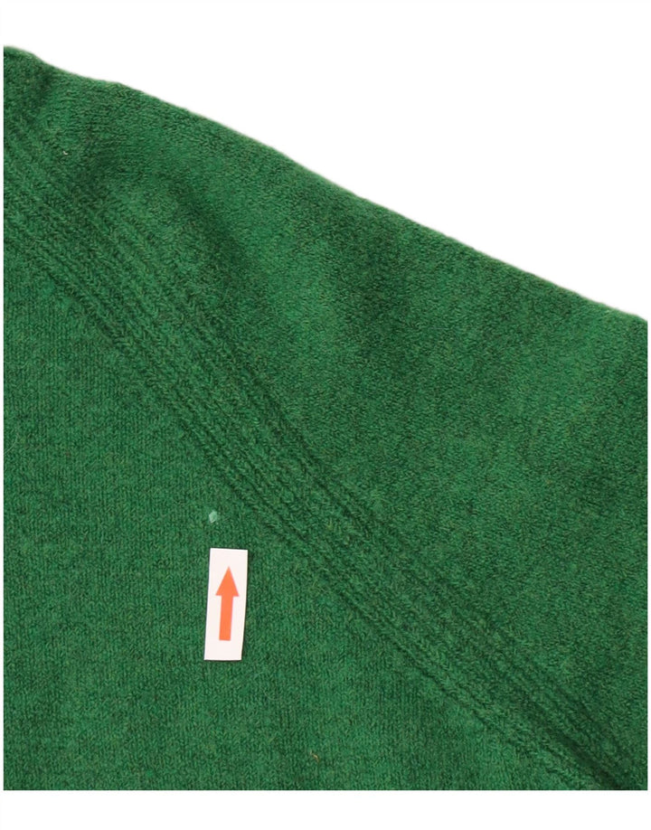 J. Crew Pull surdimensionné à col roulé pour femme UK 10 Petit nylon vert