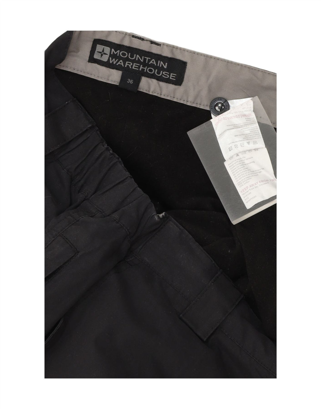 MOUNTAIN WAREHOUSE Womens Straight Cargo Trousers W36 L28 Black Polyester Vintage Mountain Warehouse and Second-Hand Mountain Warehouse from Messina Hembry 