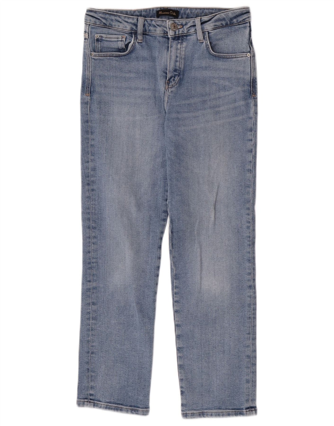 Massimo Dutti Jean droit pour femme EU 38 Small W28 L27 Bleu