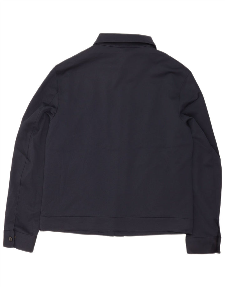 Zara Veste Bomber Homme UK 40 Large Bleu Marine Polyester