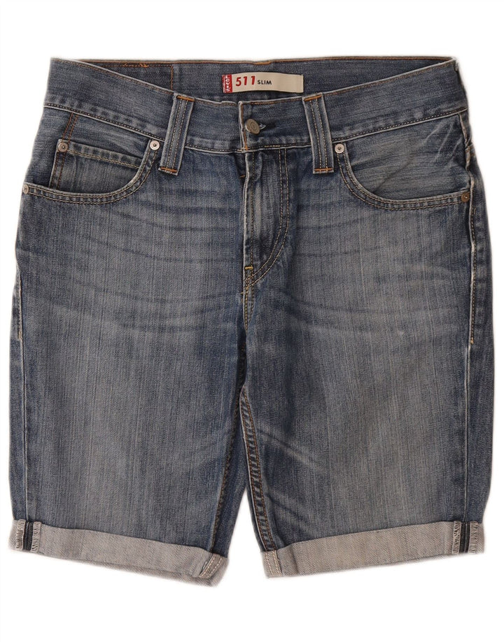 LEVI'S Short en Jean Slim 511 Homme W32 Bleu Moyen Coton