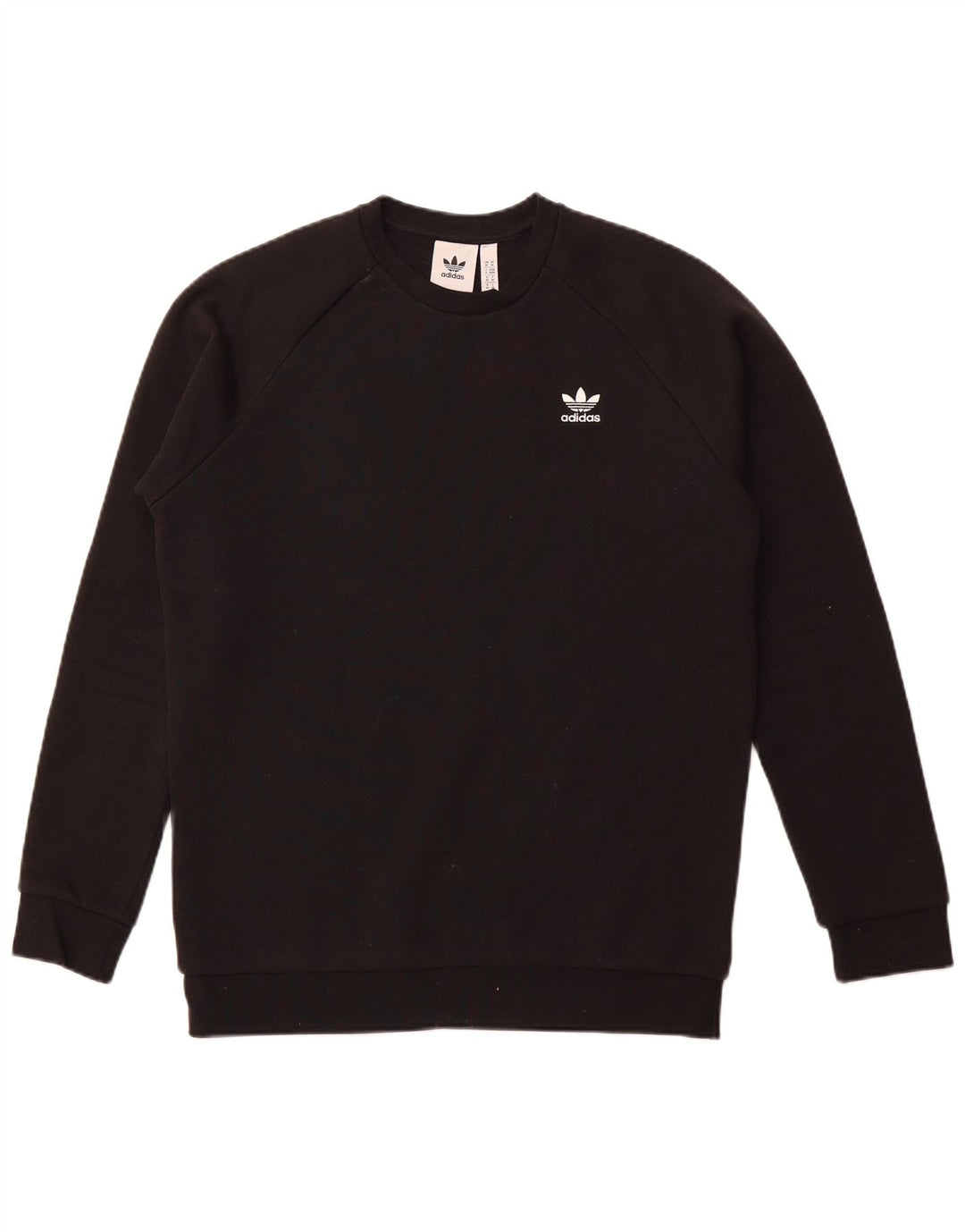 ADIDAS Mens Sweatshirt Jumper Medium Black Cotton