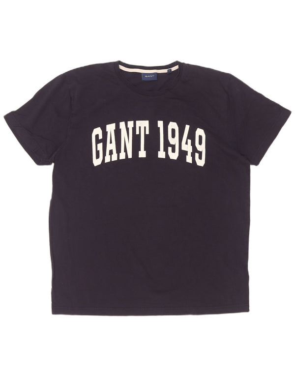 Gant Homme Graphic T-Shirt Top XL Bleu Marine Coton