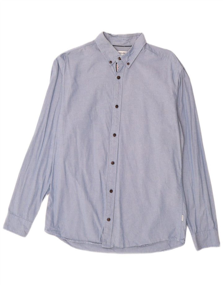 Jack & Jones Chemise Homme Large Bleu Coton