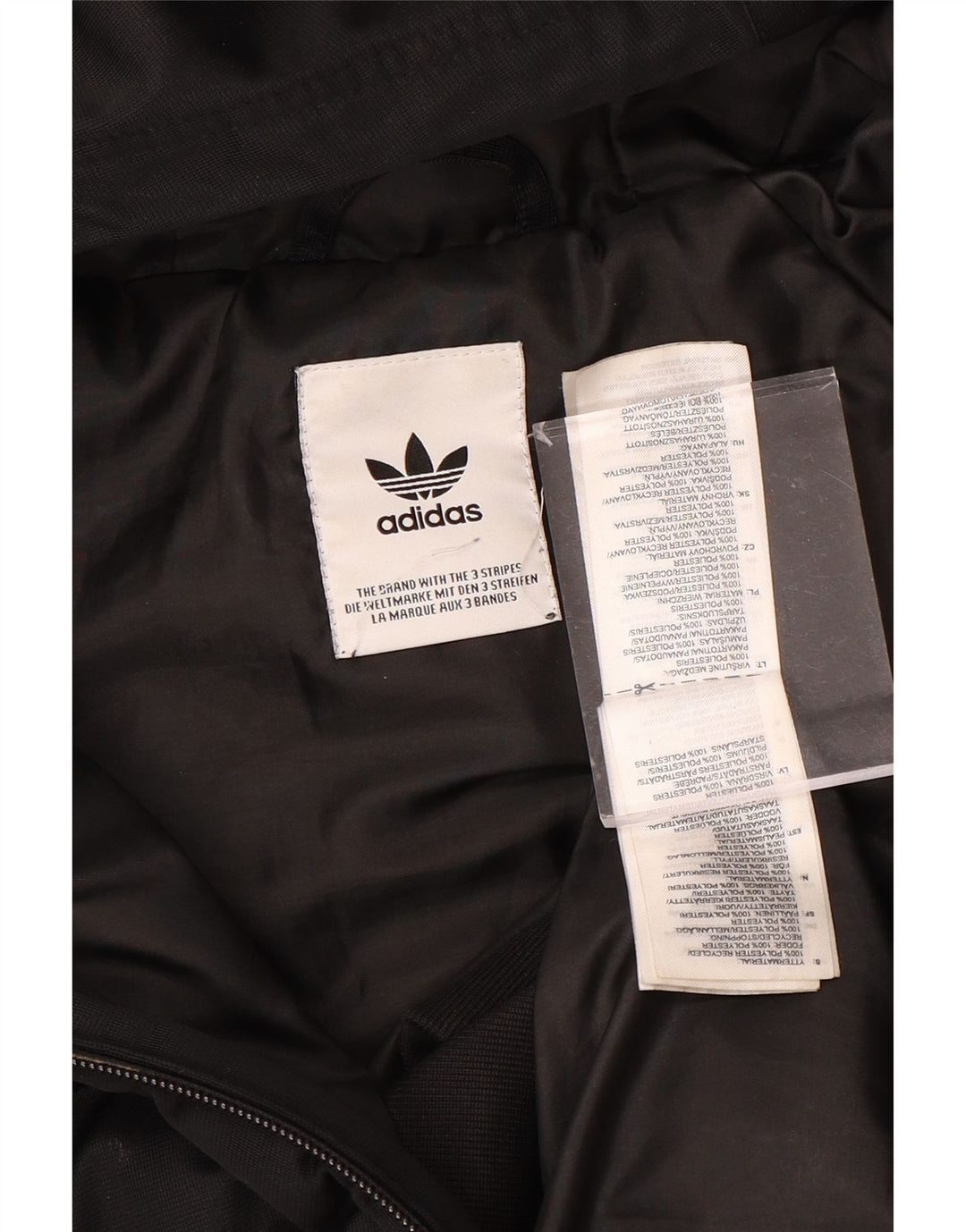 ADIDAS Veste rembourrée à capuche pour femme UK 12 Polyester noir moyen