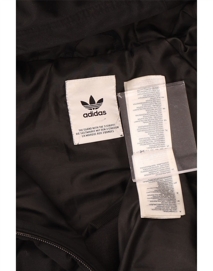 ADIDAS Veste rembourrée à capuche pour femme UK 12 Polyester noir moyen