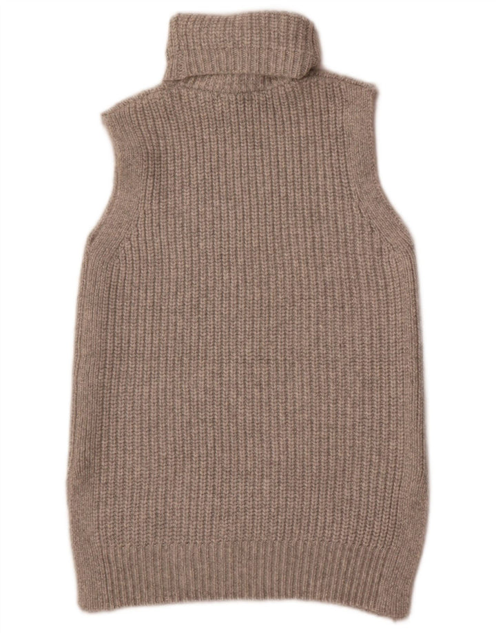 Marks & Spencer Débardeur à col roulé pour femme UK 10 Small Gris Polyester