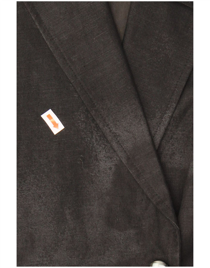 Anna Lugli Veste blazer croisée pour femme IT 42 Noir moyen floral