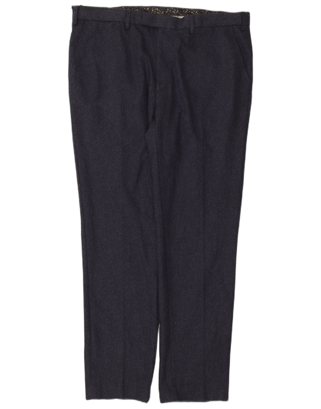 Marks & Spencer Pantalon Chino Slim Homme W40 L33 Bleu Marine Laine